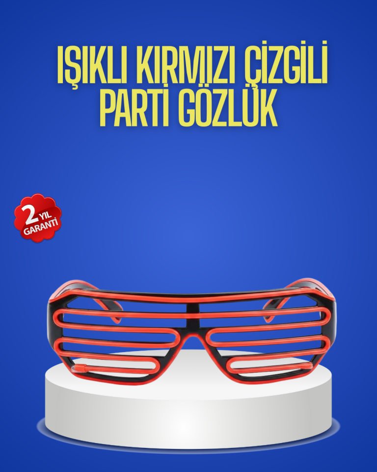 Gece Organizasyonları İçin Renkli LED Gözlük