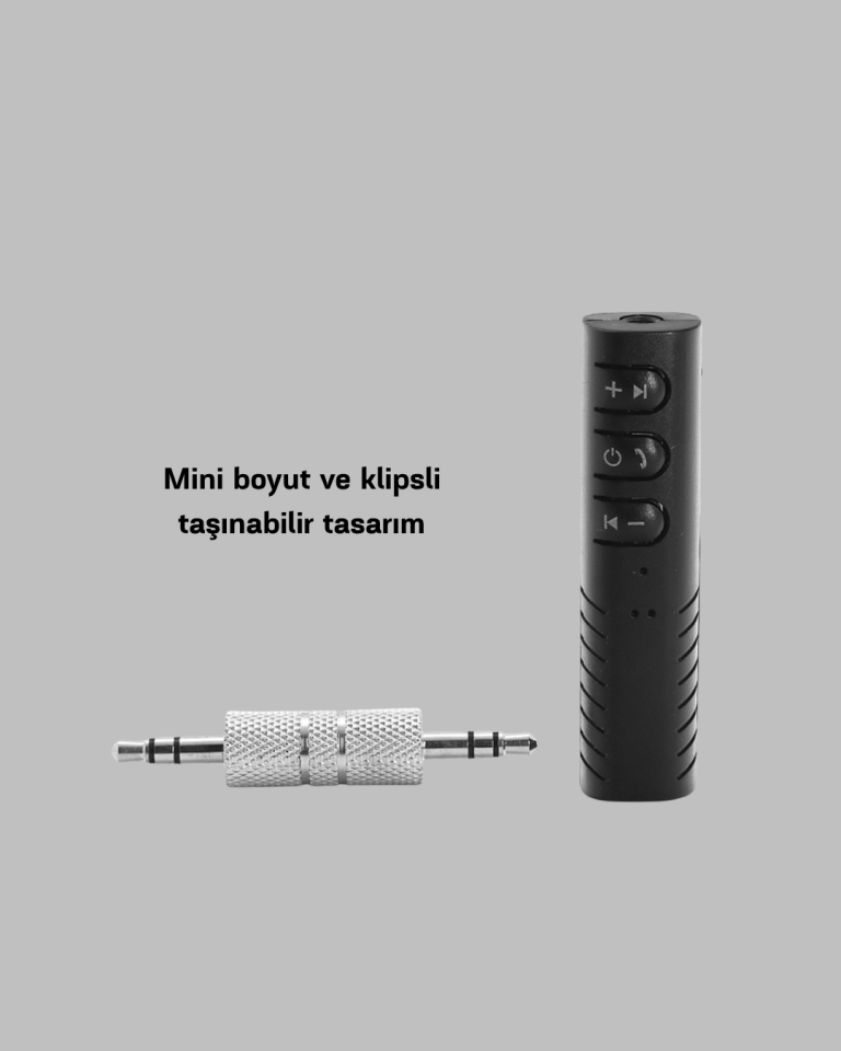 Mini Bluetooth Ses Alıcısı 3.5mm Girişli Kablosuz Müzik Adaptörü