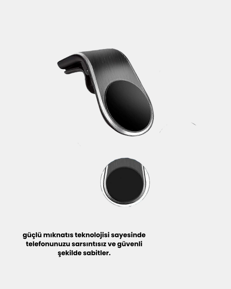 360° Dönebilen Manyetik Araç Telefon Tutucu Sarsıntısız ve Şık Tasarımlı