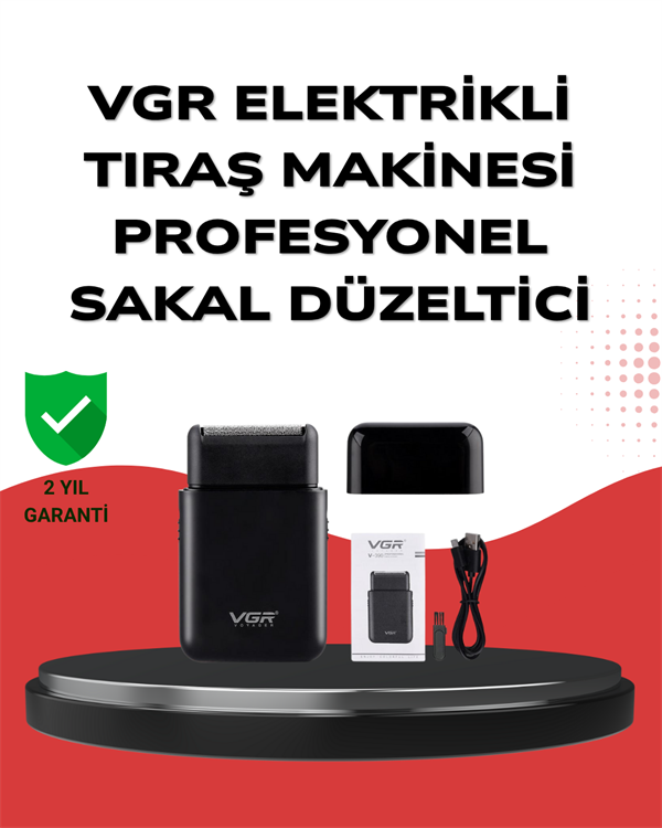 Elektrikli Tıraş Aleti – Hassas Kesim, Kolay Temizlik, Cilt Dostu