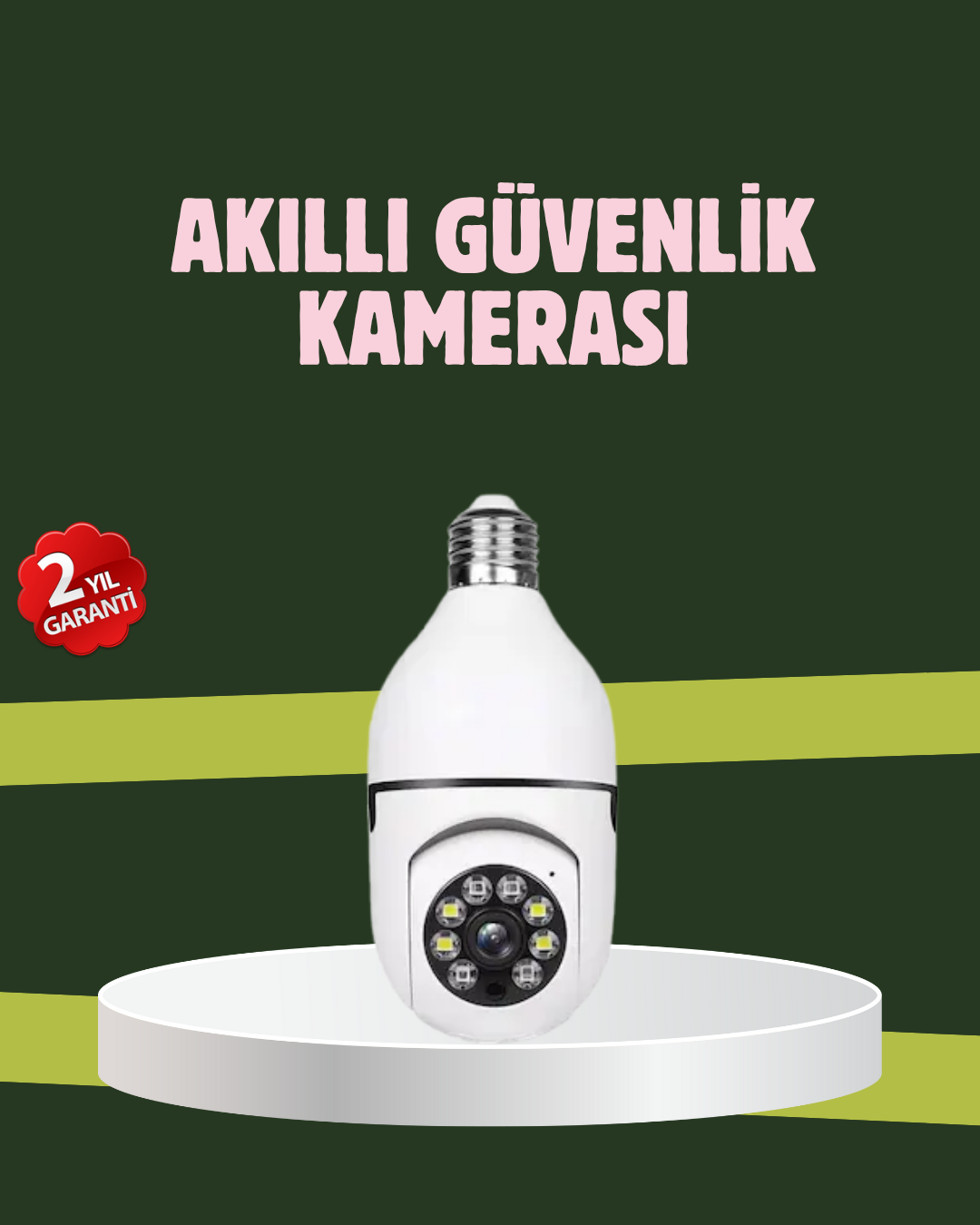 Yüksek Çözünürlüklü Kablosuz Akıllı Güvenlik Kamerası