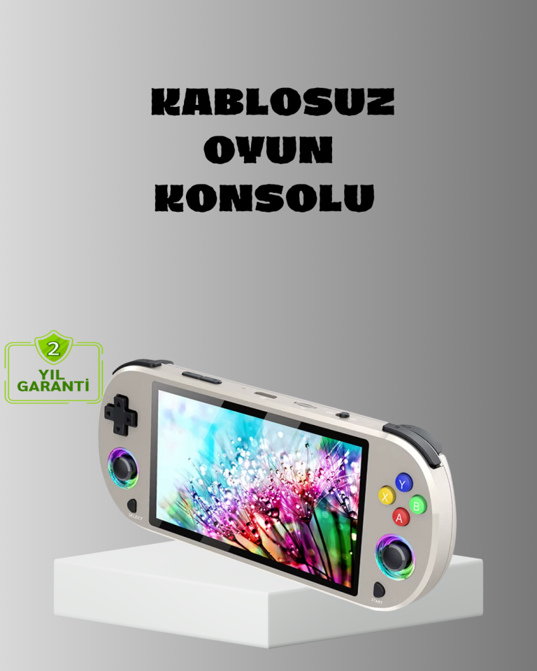 HD Çıkış Destekli Taşınabilir Oyun Konsolu – 5 İnç IPS Ekran, RGB Işıklı