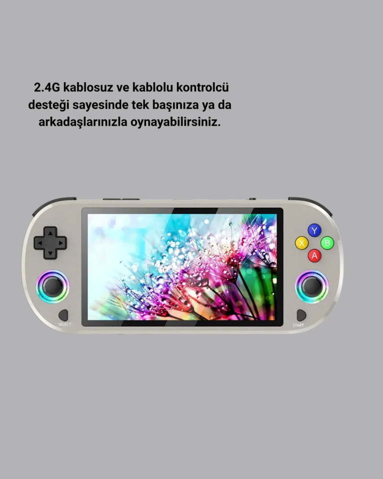 Taşınabilir Retro Oyun Konsolu – 5 İnç IPS Ekranlı, 3000 mAh Şarjlı, HD Destekli