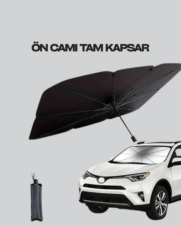 Isı ve UV Engelleyici Güneşlik – 360° Bükülebilir Şemsiye Sapı ile Konfor