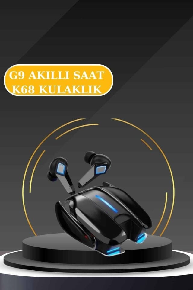 Oyuncu Kulaklığı Gamer ANC Özellikli ve Kadınlara Özel Akıllı Saat Sesli Görüşme Bildirim Görme