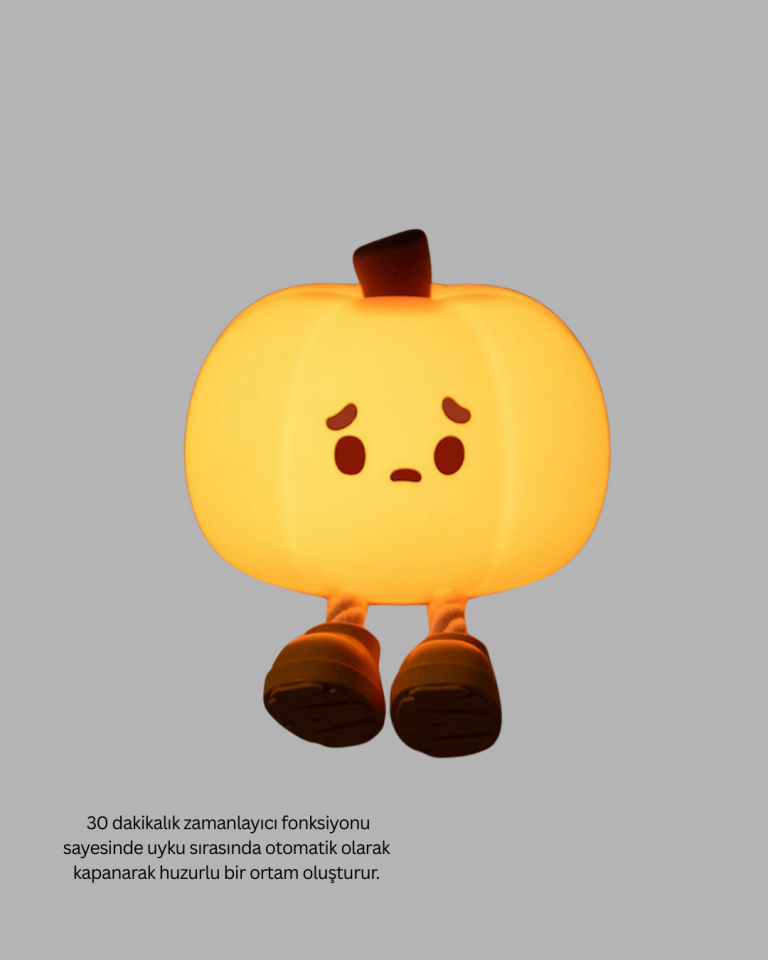 Silikon Pumpkin Night Light Telefon Tutuculu LED Lamba
