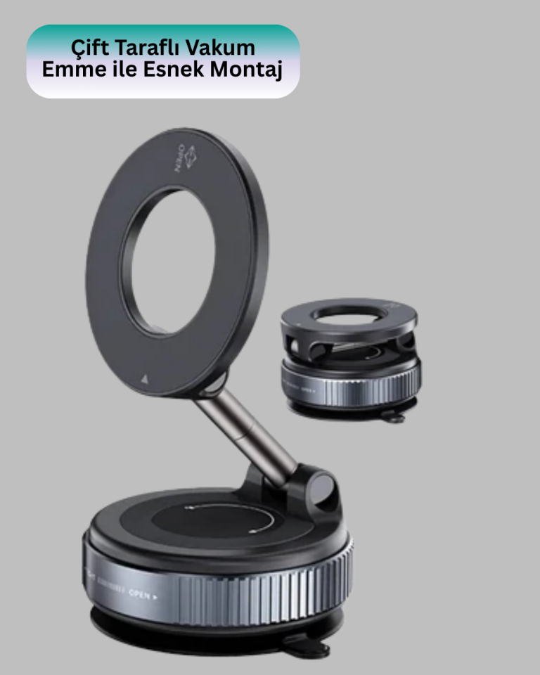 360 Derece Ayarlanabilir Manyetik Araç Telefon Standı