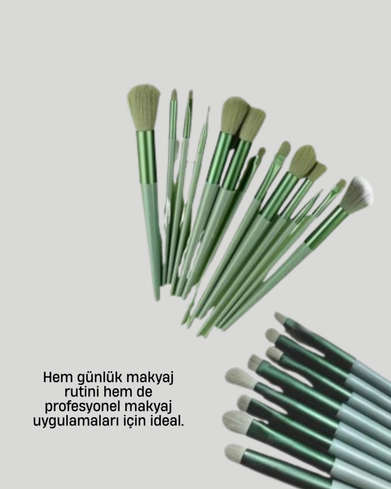 Cilt Dostu Profesyonel Makyaj Fırça Seti Pudra ve Fondöten İçin Uygun