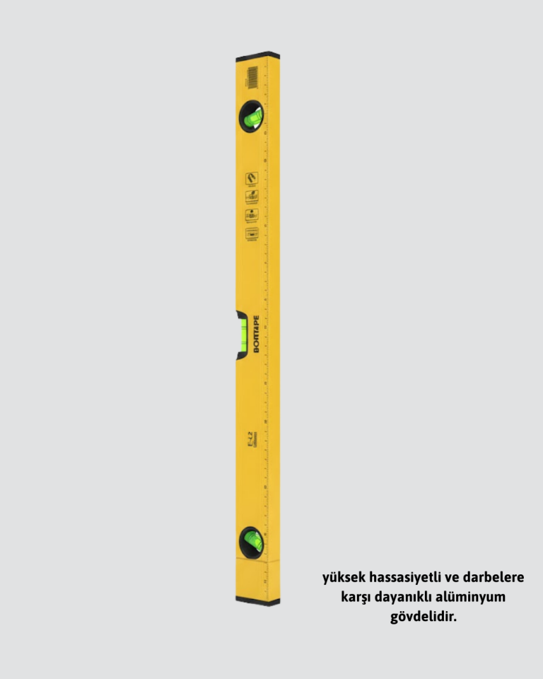 600 mm Su Terazisi Sarı Dayanıklı Gövde Hassas Ölçüm