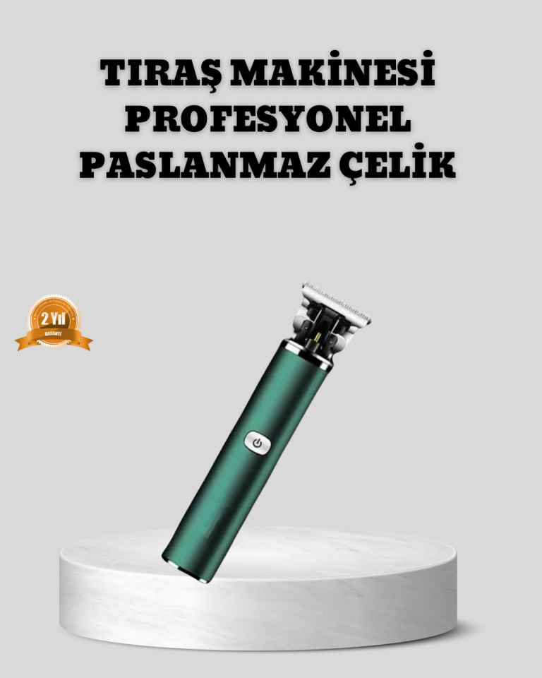 Şarjlı Erkek Tıraş Makinesi – 180 Dakika Pil Ömrü, 2.5 Saat Hızlı Şarj, USB ve Powerbank Uyumlu