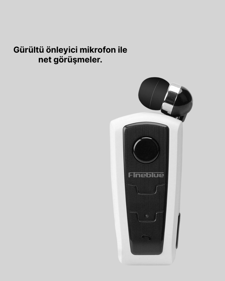 Gürültü Önleyici Fineblue F910 Bluetooth Kulaklık Klipsli Model
