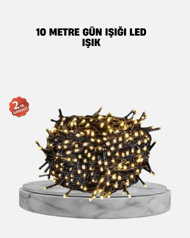 10 Metre LED Işıklı Dekoratif Parti ve Kutlama Aydınlatması