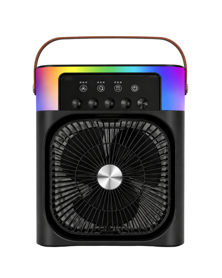 Mini Klima Fan Buharlı Soğutucu RGB Led Işıklı Taşınabilir Masaüstü Fan