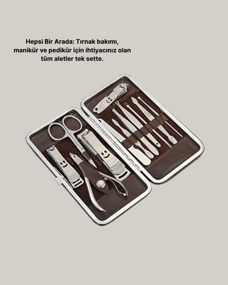 Taşınabilir Çok Fonksiyonlu Kişisel Bakım Seti El ve Ayak İçin