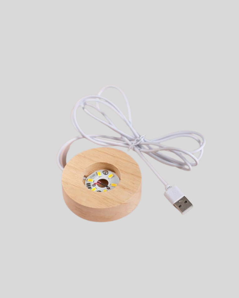 LED Işıklı Kalp Desenli Cam Küre Büyük Boy Ahşap Tabanlı