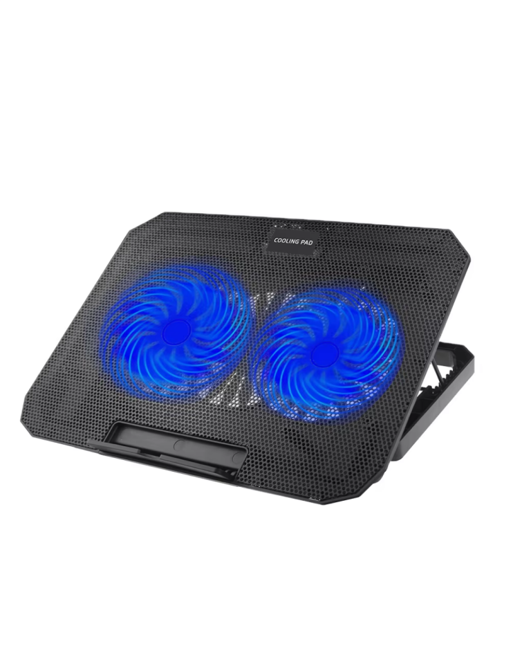 Çift Fanlı Laptop Soğutucu Stand 17 İnç Uyumlu 8 Kademeli Ayarlı USB Girişli