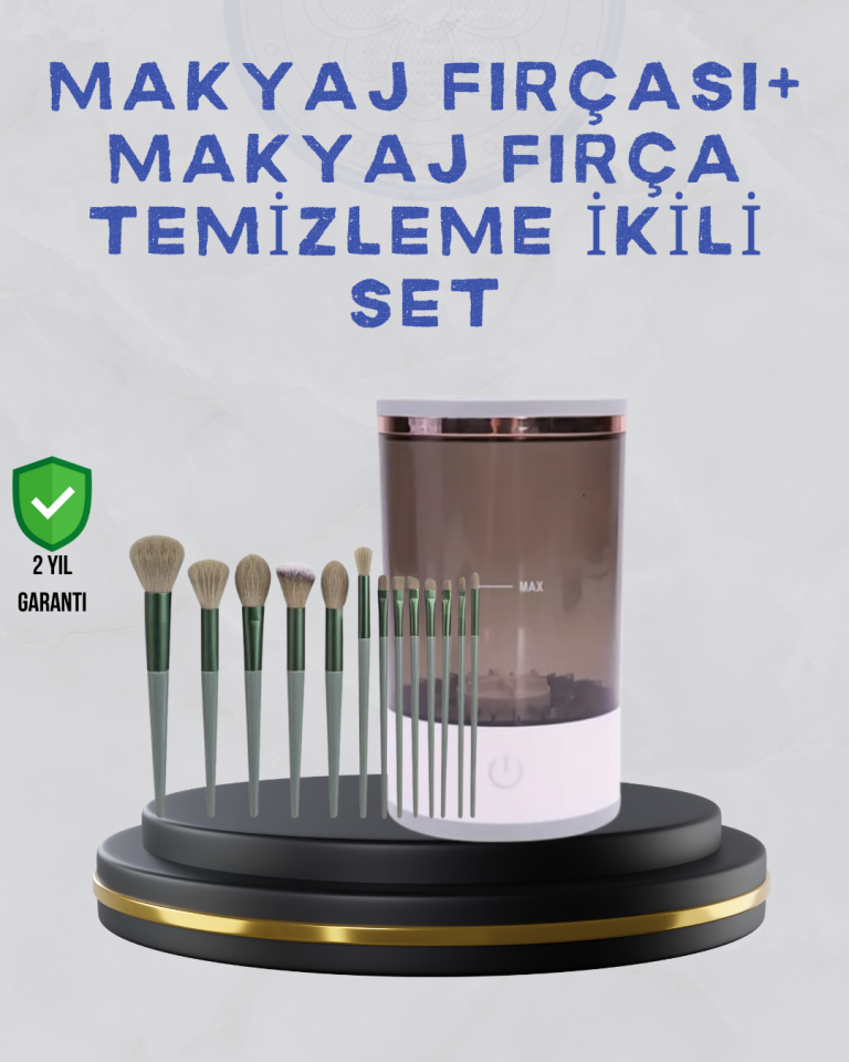 Makyaj Fırçası ve Elektrikli Fırça Temizleyici Kampanya Paketi