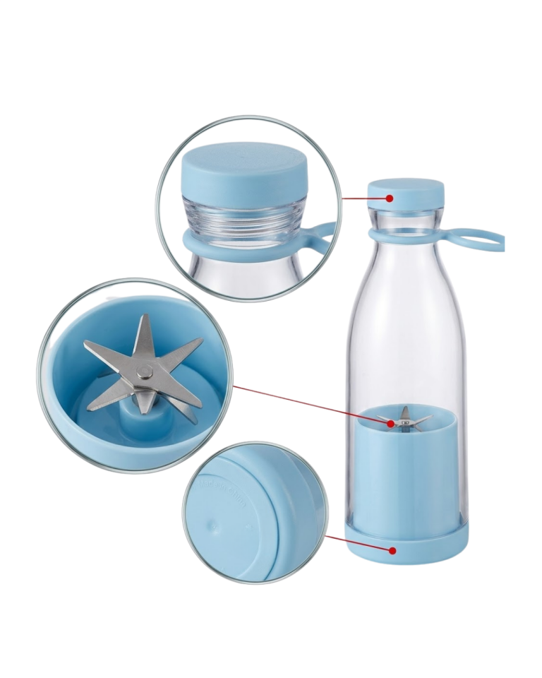 Taşınabilir Blender 380 ml USB Şarjlı Meyve Karıştırıcı Kolay Temizlenebilir