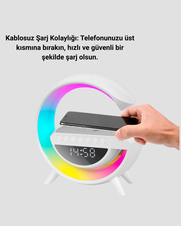 2025 Yeni Seri 15W Kablosuz Şarjlı LED Atmosfer Lambası