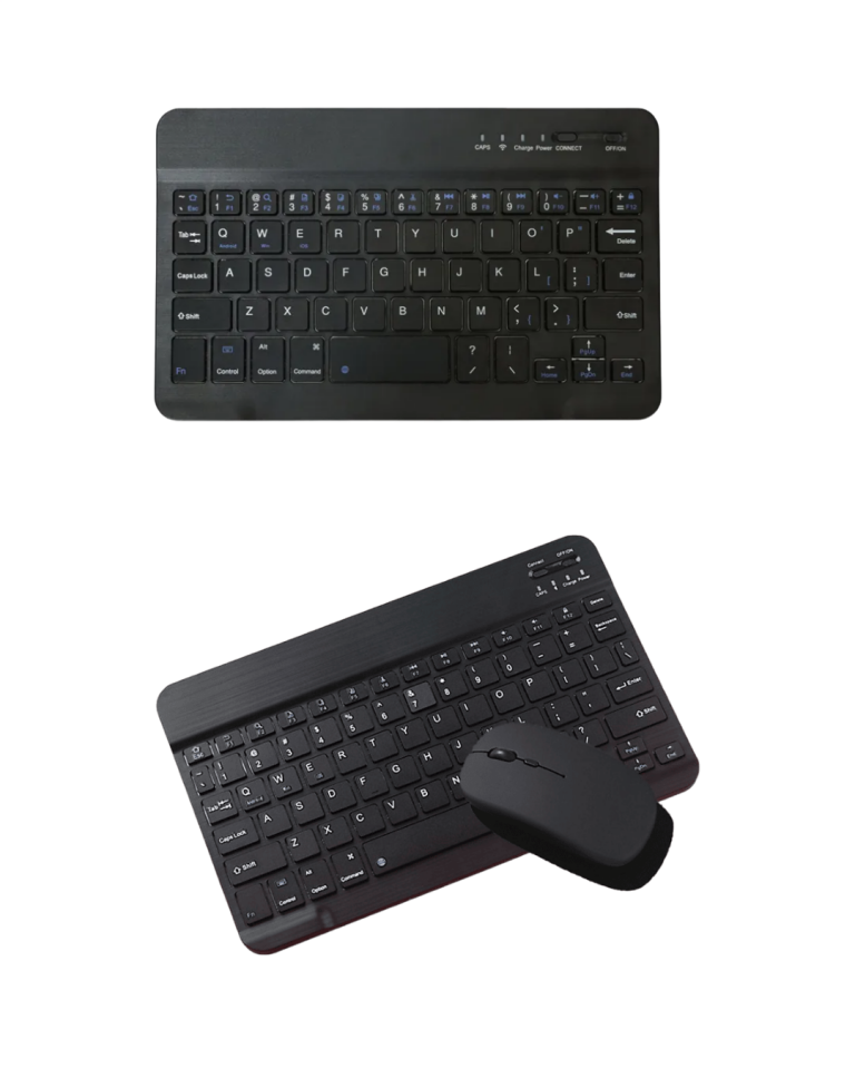 Wireless Klavye Mouse Seti Bluetooth Bağlantılı İnce Tasarım Sessiz Kullanım