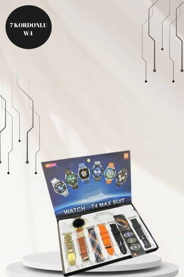 Powerbank Bluetooth Kulaklık Ve Akıllı Saat 7 Kordonlu Metal Kordon Plastik Kordon