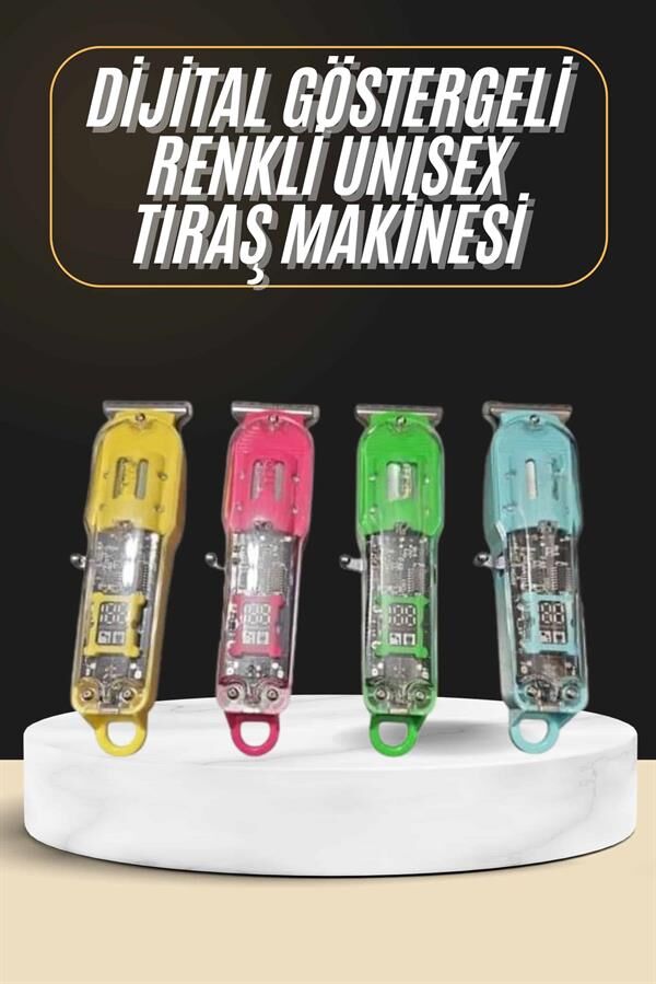 Tıraş Makinesi Renkli Dijital Göstergeli Epilasyon Öncesi Kısaltma Makinesi