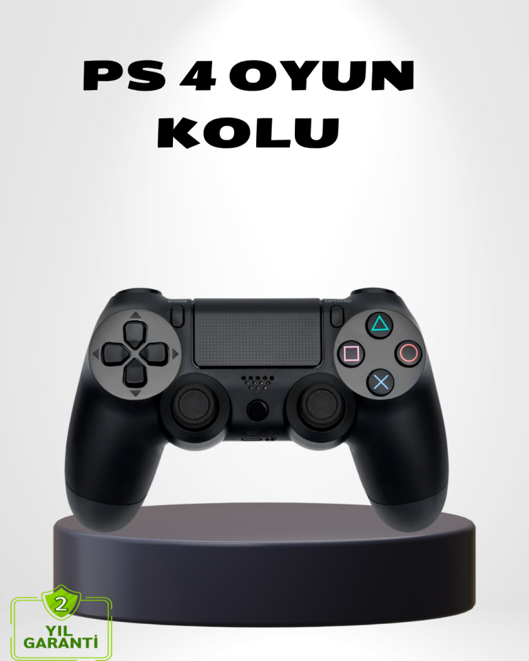 Titreşimli Kablosuz Oyun Kolu – PS4, PC, Mobil, Tablet ve Steam Uyumlu