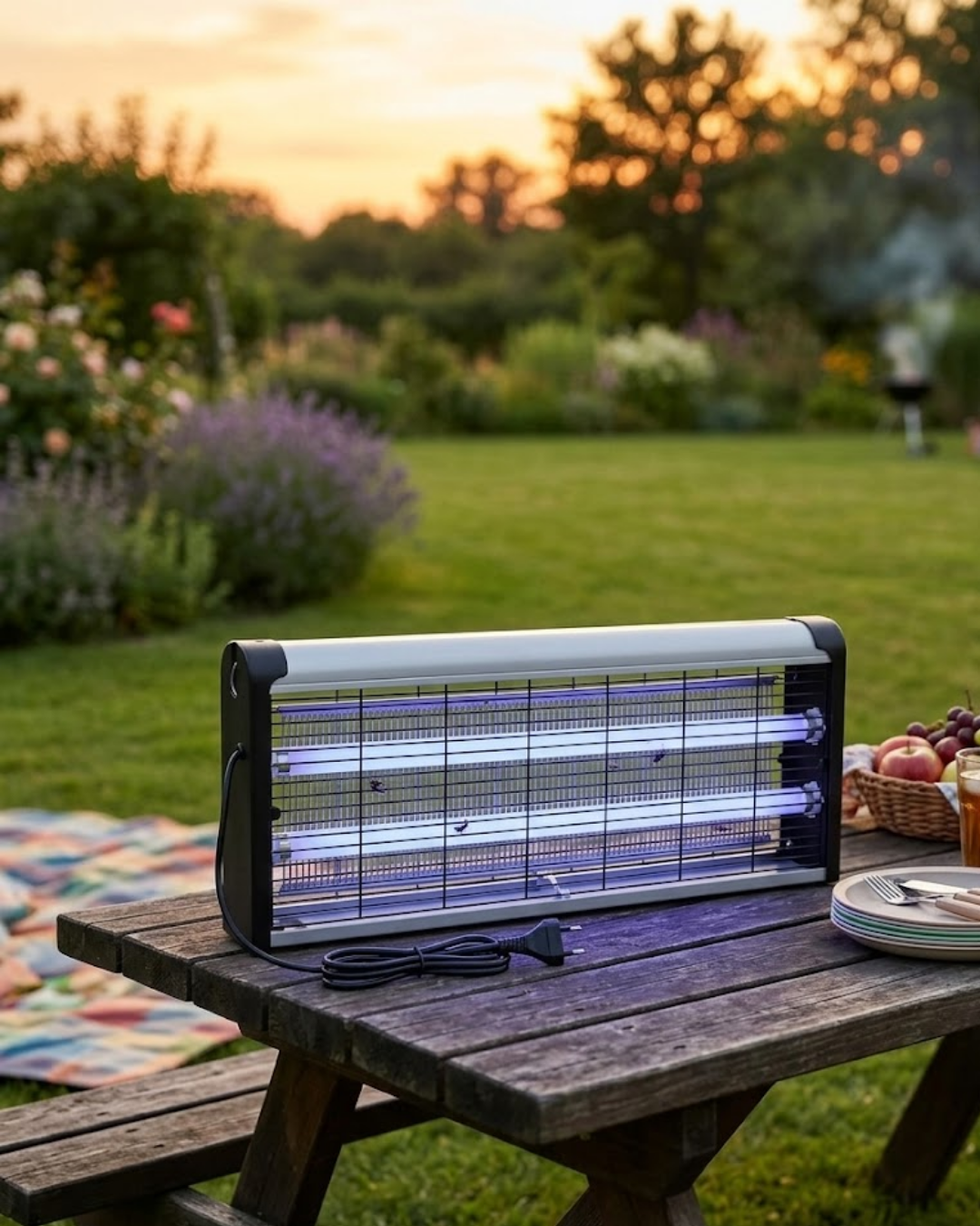 Taşınabilir Elektrikli Sinek Öldürücü 10W Askılı UV Haşere Lambası