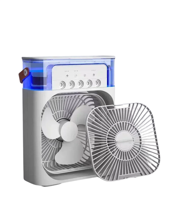 Taşınabilir 3'ü 1 Arada Mini Fan | Nemlendirici + Soğutucu + Gece Lambası
