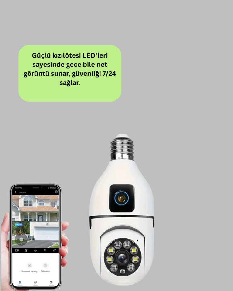 Tak Çalıştır Ampul Kamera – Full HD 1080P Kablosuz Güvenlik Çözümü