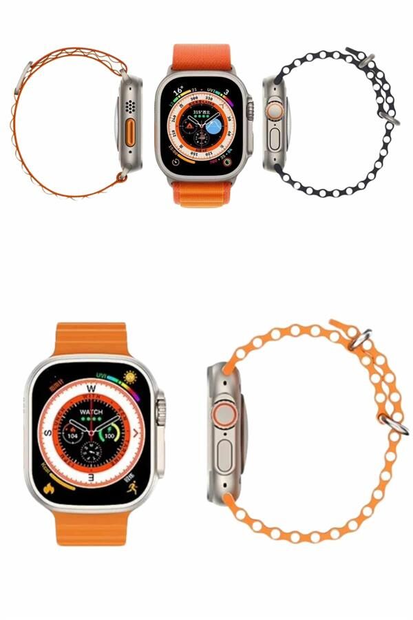 yeni nesil Akıllı Saat Android ve İOS Uyumlu 49 MM NFC Özelliği GPS Takibi