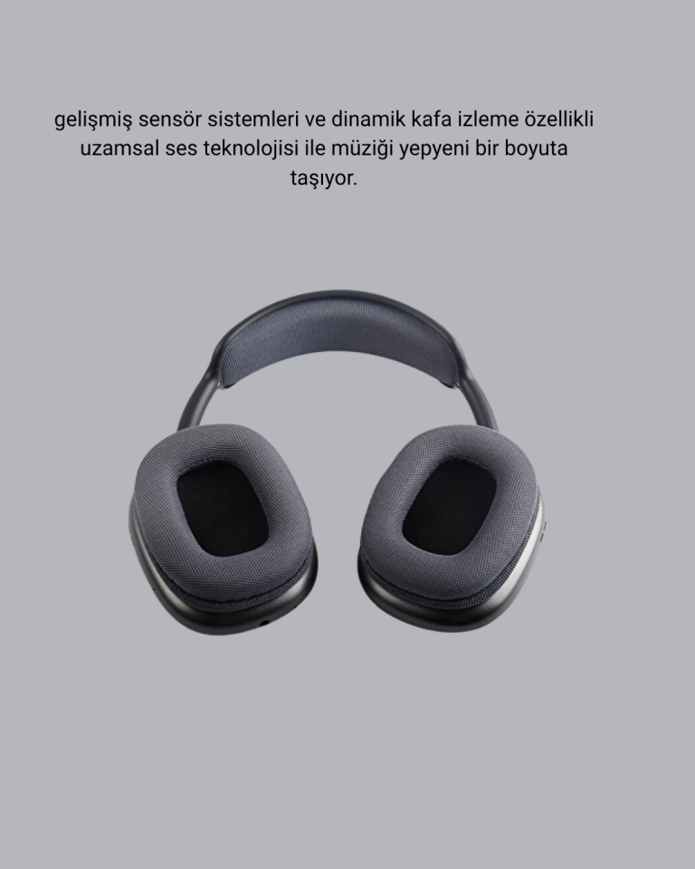 P9 Pro Plus Bluetooth Kulak Üstü Kulaklık – H1 Çipli, Aktif Gürültü Engelleme, Uzamsal Ses Desteği
