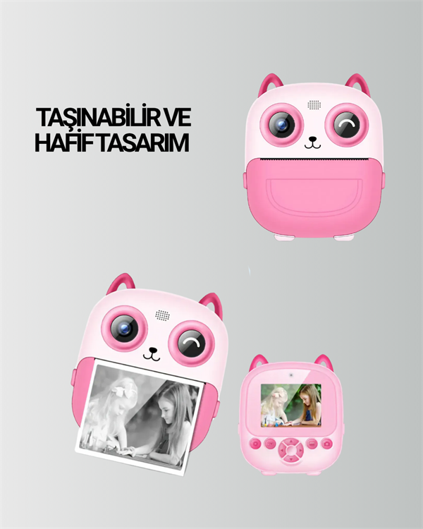 Anında Yazdıran Kamera – Çocuklara Uygun, Hafif ve Renkli