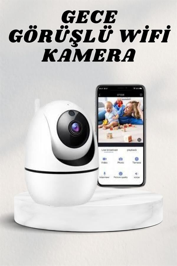 Wifi Kamerası Kablosuz Wifi Güvenlik Kamerası