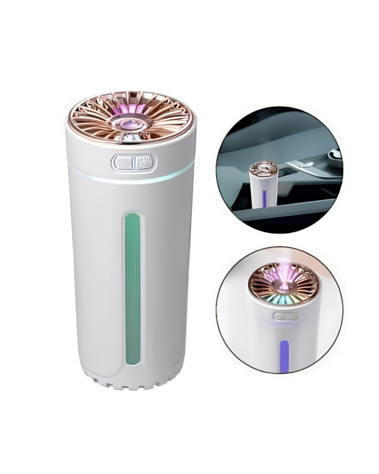 Mini Araç Nemlendirici 5 Esans Hediyeli USB Işıklı Koku Difüzörü