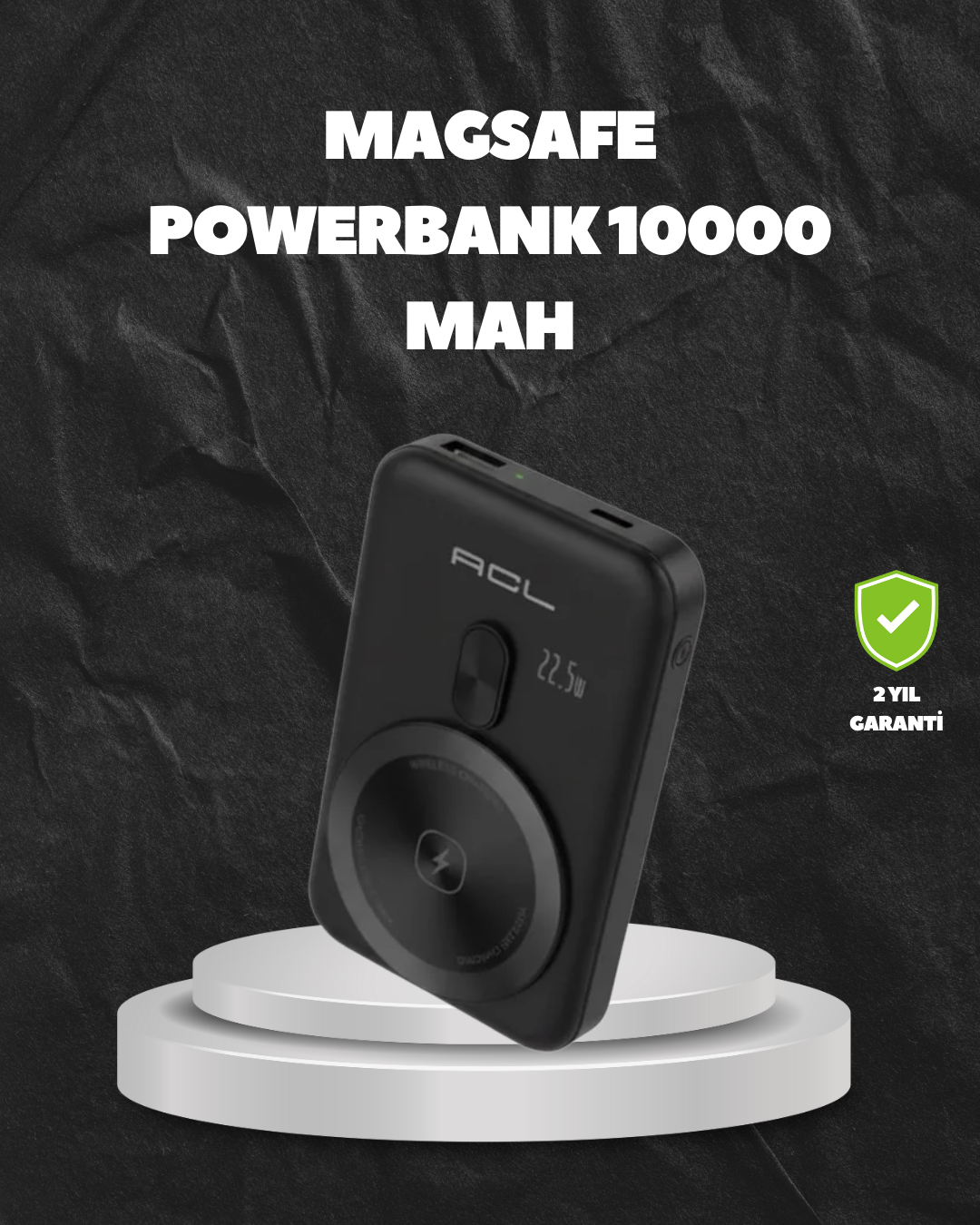 MagSafe Uyumlu Kablosuz Powerbank Taşınabilir Hızlı Şarj