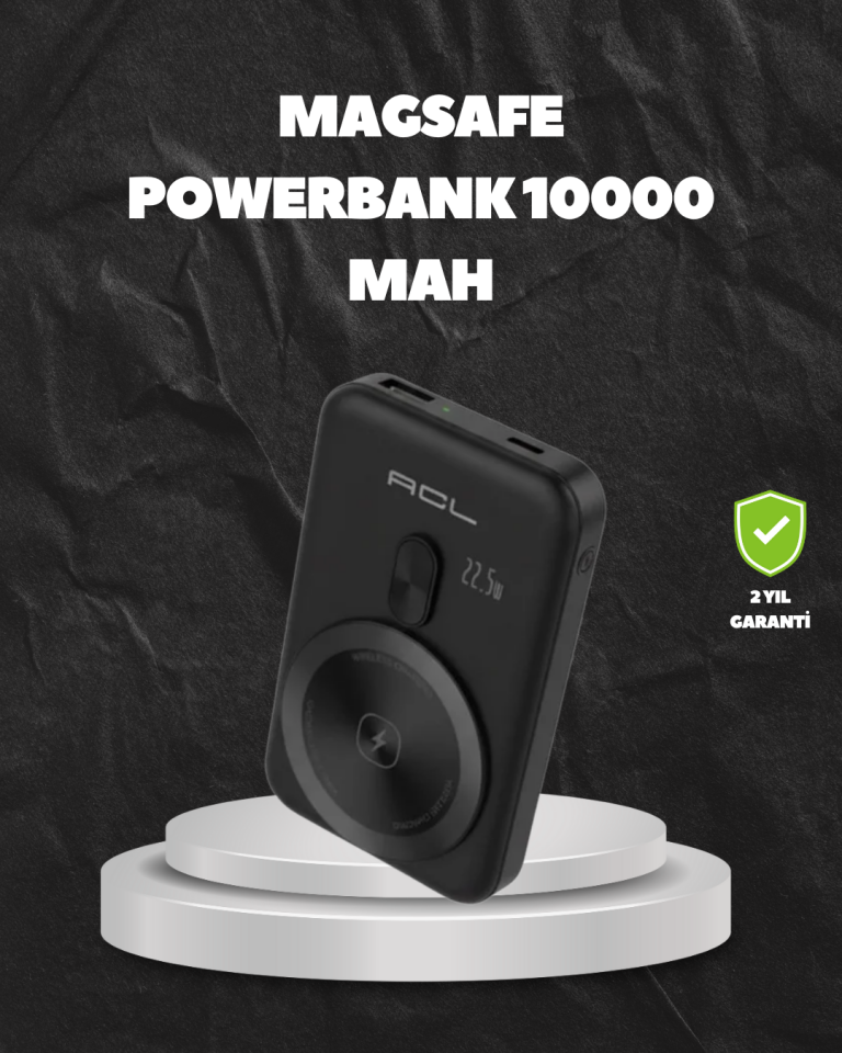 MagSafe Uyumlu Kablosuz Powerbank Taşınabilir Hızlı Şarj