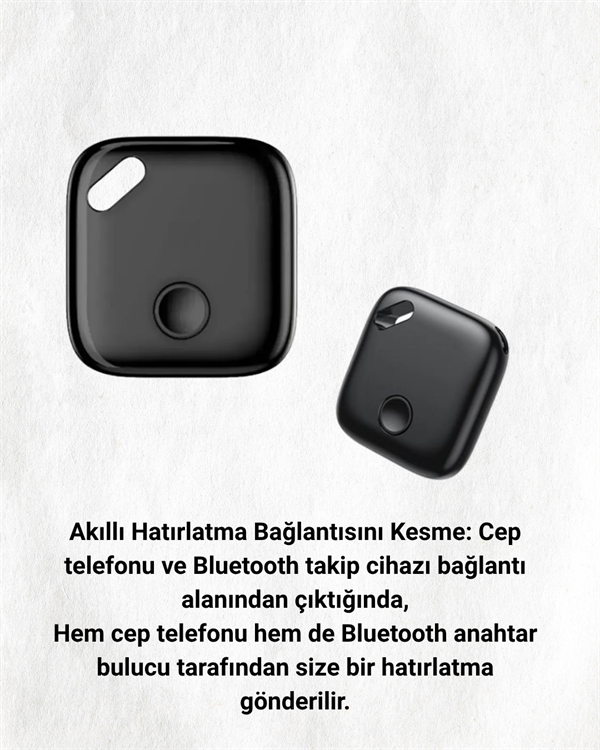 iOS Uyumlu Smart Tag | Uzun Pil Ömrü | Bul Uygulaması ile Entegre Akıllı Takip Cihazı