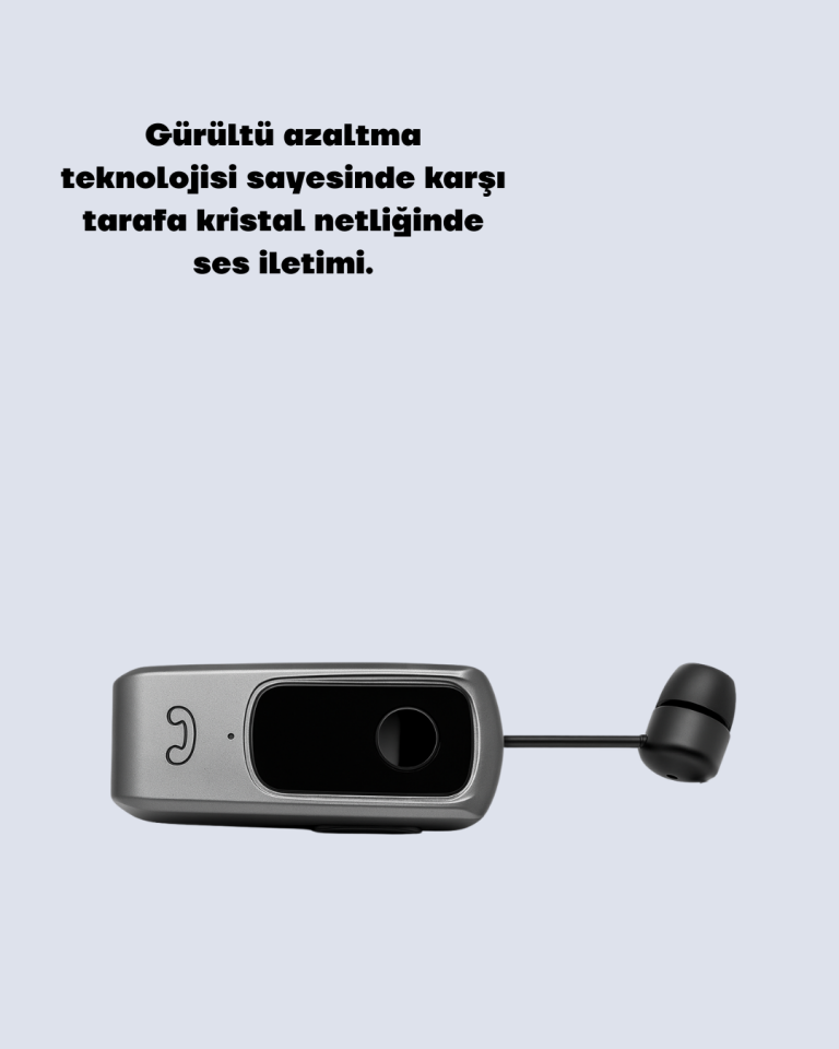Klipsli Tasarımlı Bluetooth Kulaklık Uzun Pil Ömrü