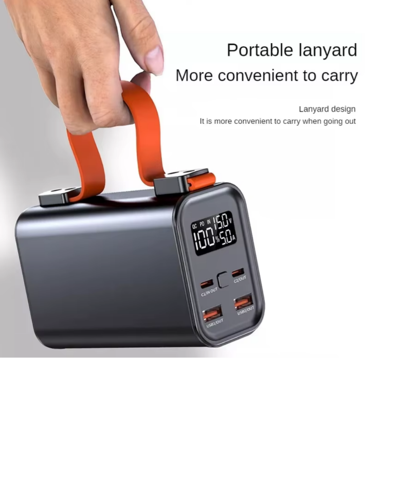 50.000 mAh LED Ekranlı Taşınabilir Şarj Cihazı Süper Hızlı Şarj