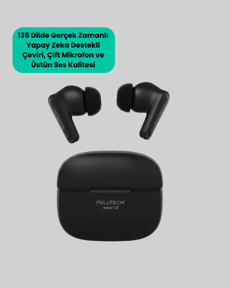 Yapay Zeka Destekli Bluetooth Kulaklık Anlık Çeviri ve Gürültü Engelleme