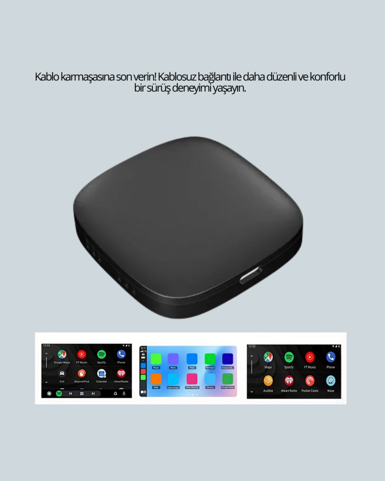 5.8GHz WiFi Destekli Kablosuz Android Auto Dönüştürücü