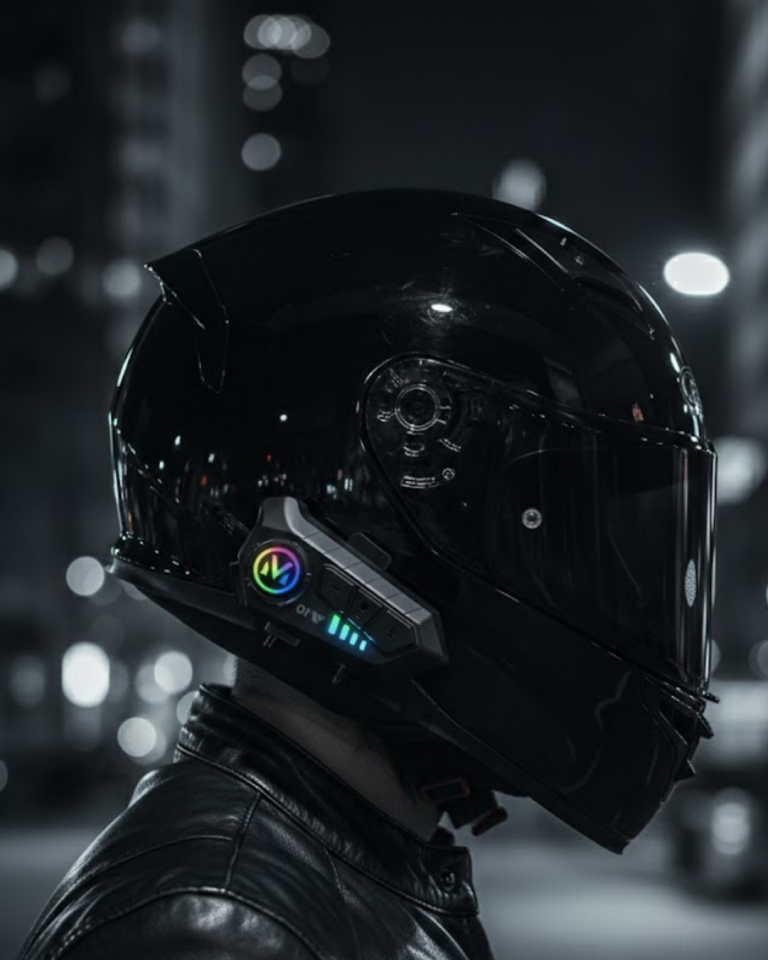 Bluetooth 5.3 Kask İçi Intercom Kulaklık 1000 m Mesafe 1000 mAh