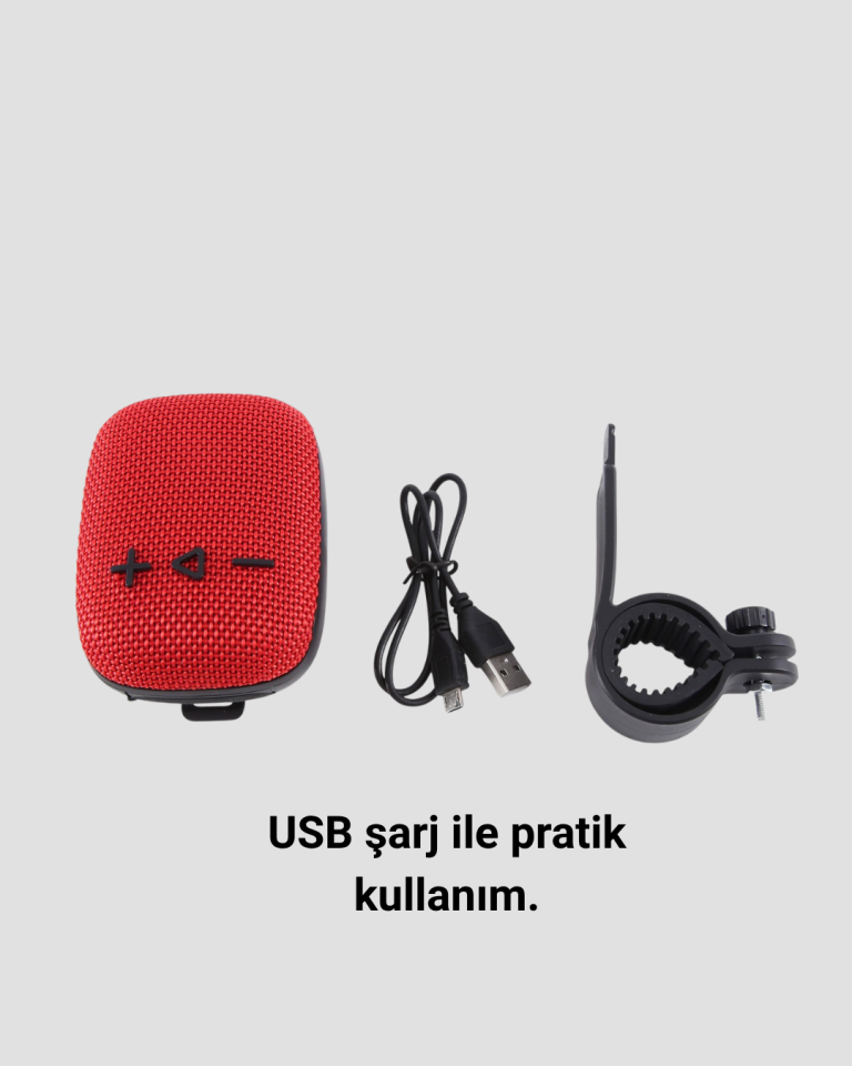 5W Kablosuz Bluetooth Hoparlör Güçlü Bas ve FM Radyo