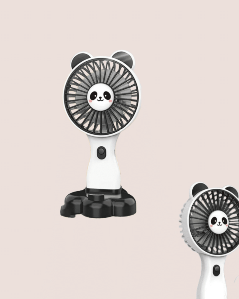 Kompakt Tasarımlı USB Şarjlı Mini Fan – Hayvan Figürlü Vantilatör