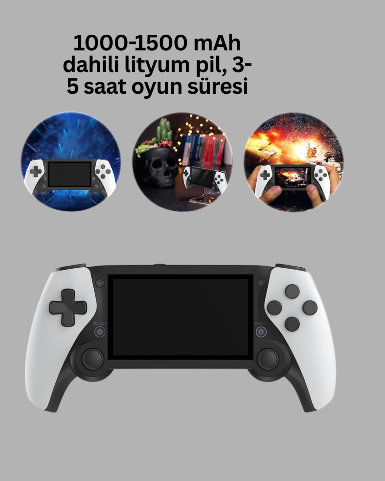 Tüm Klasik Oyunları Destekleyen 64GB Taşınabilir Konsol