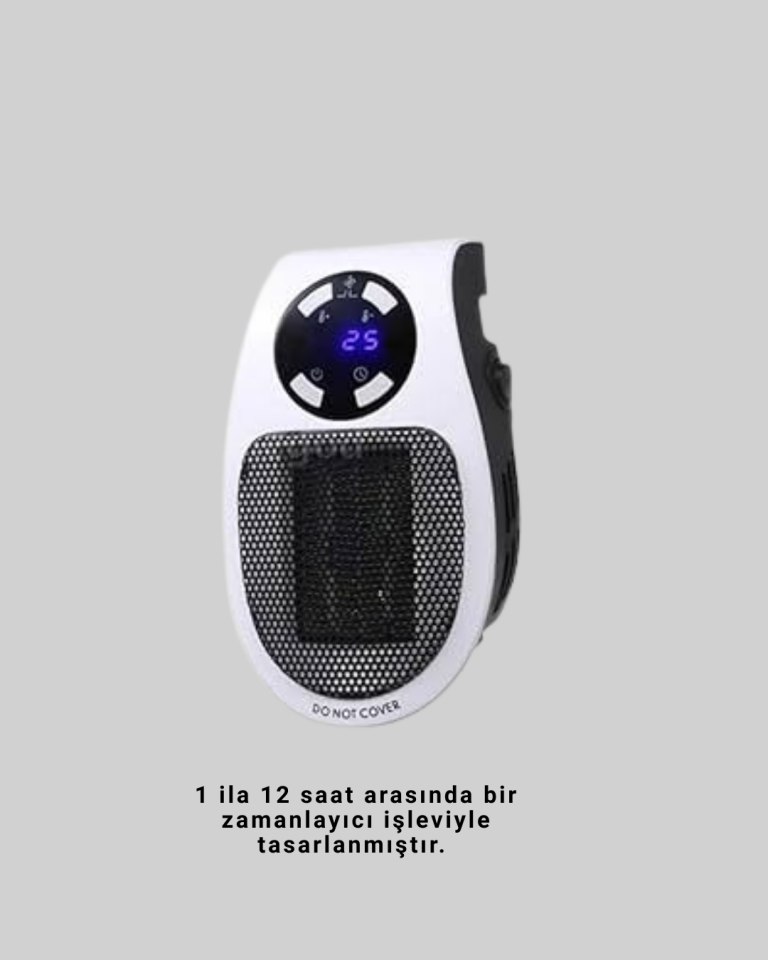 Düşük Enerji Tüketimli Mini Isıtıcı Ayarlı Termostatlı