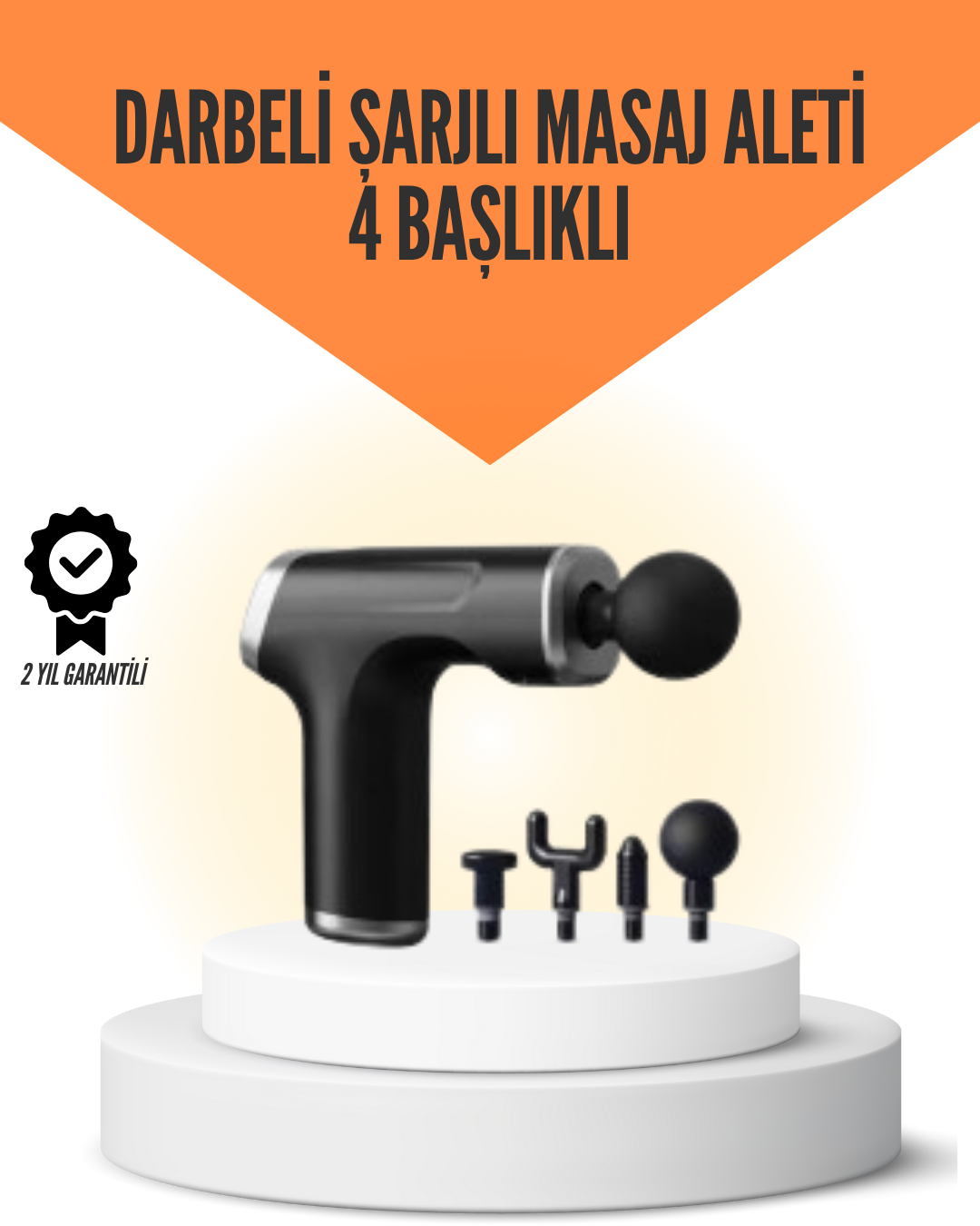 Sessiz Çalışan Taşınabilir Kas Masaj Aleti