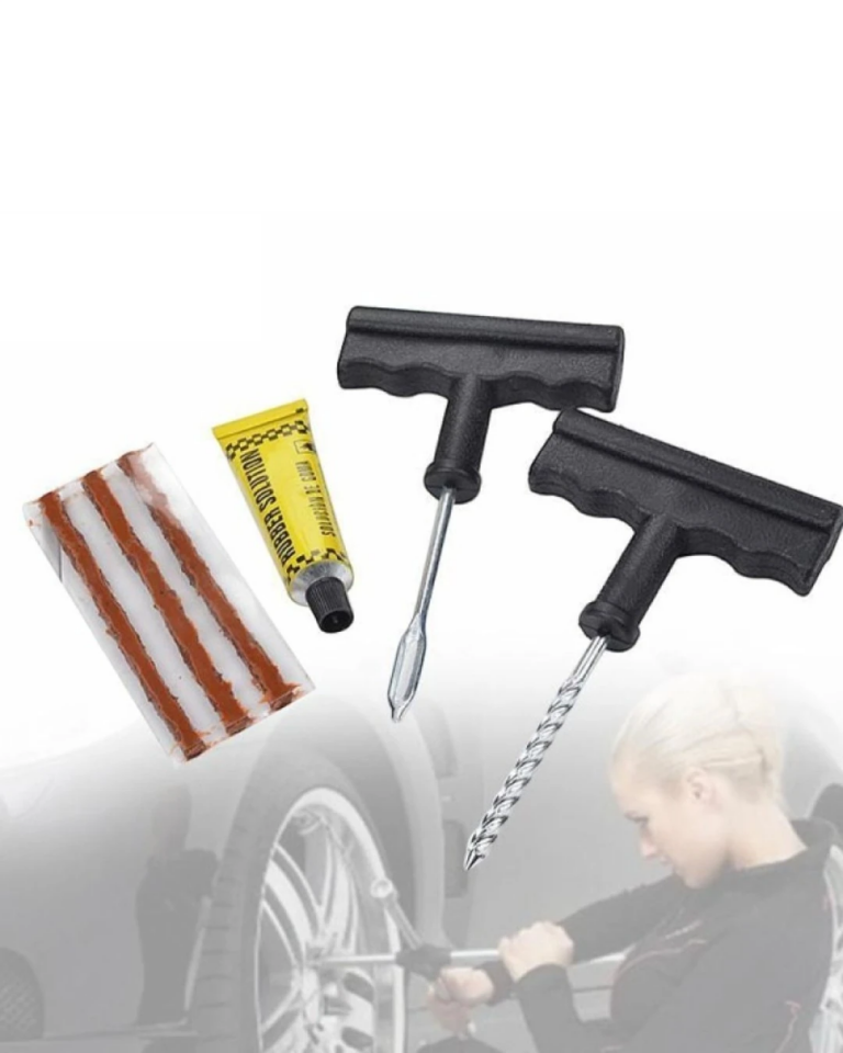 6 Parça Lastik Tamir Kiti Araç ve Motosiklet İçin Acil Yol Seti