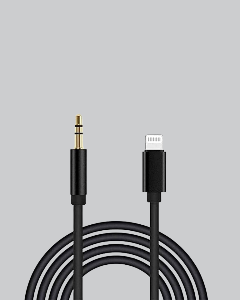 Lightning to 3.5mm Aux Ses Dönüştürücü Kablo 1 Metre Stereo Uyumlu